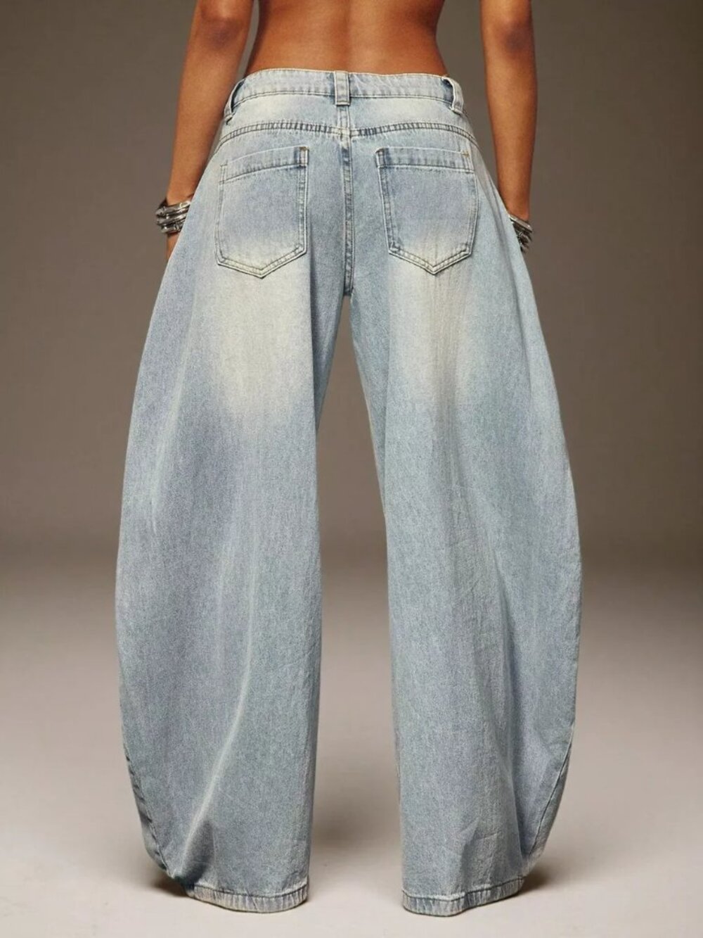 Washed Wide Leg Jeans - Picture 5 of 6